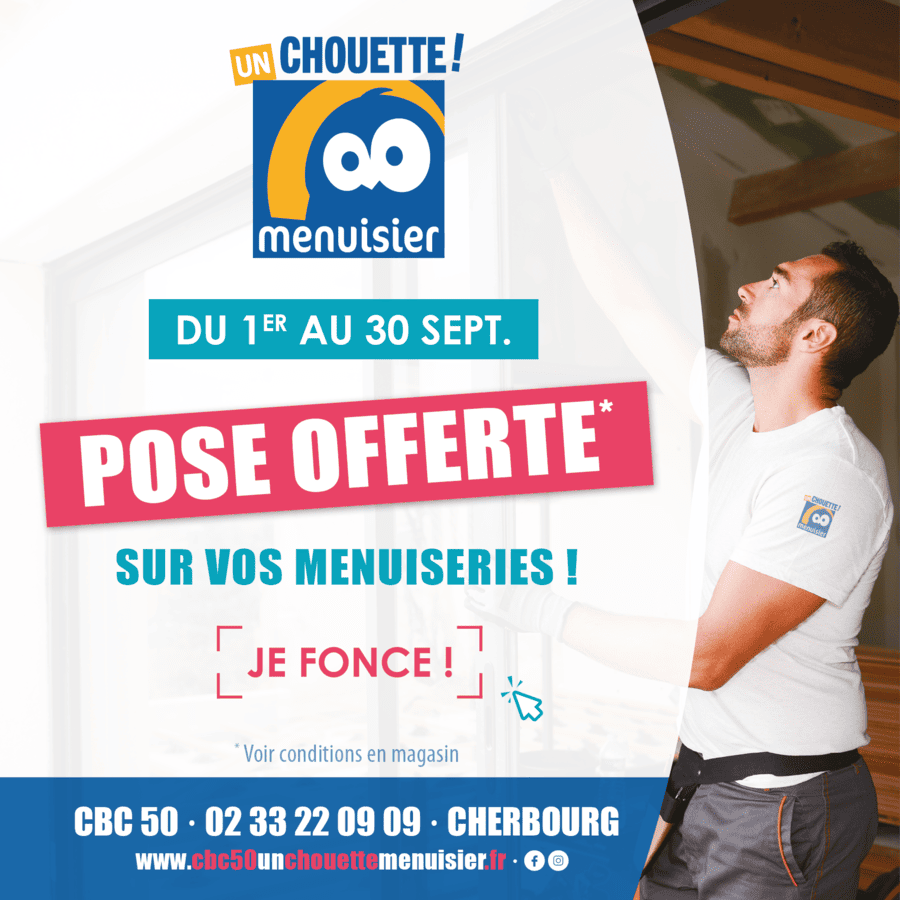 Pose offerte sur vos menuiseries en septembre 2025